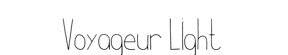 Voyageur Light Yazı tipi ücretsiz indir
